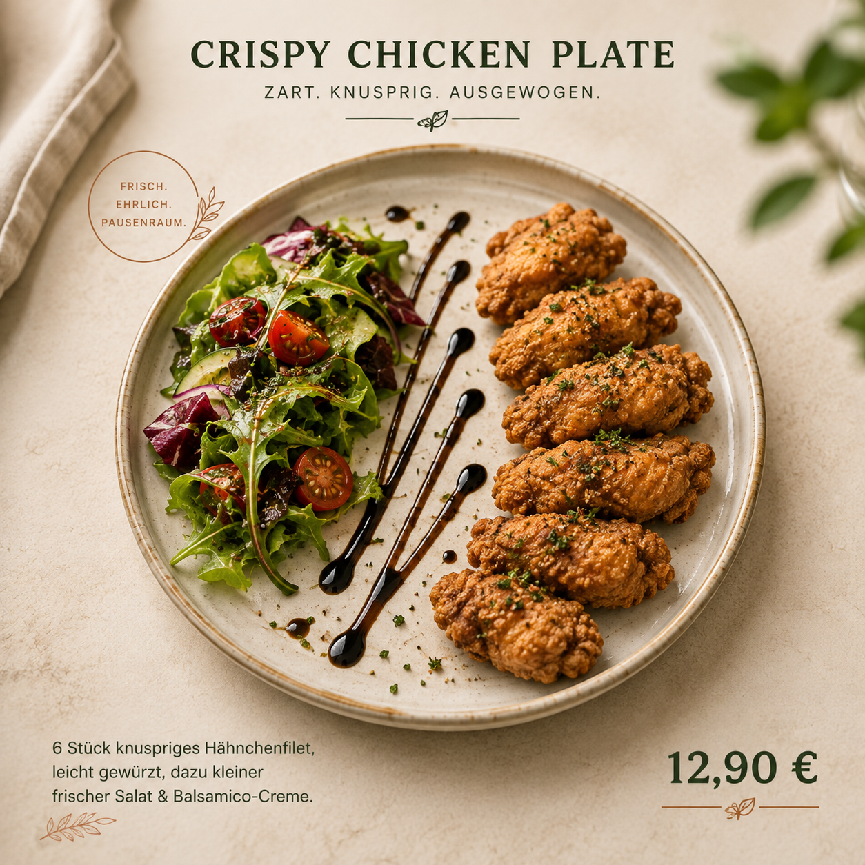 Crispy Chicken Plate